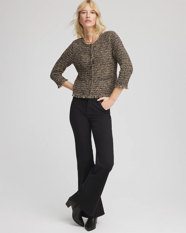 Tweed Cropped Jacket - image 2